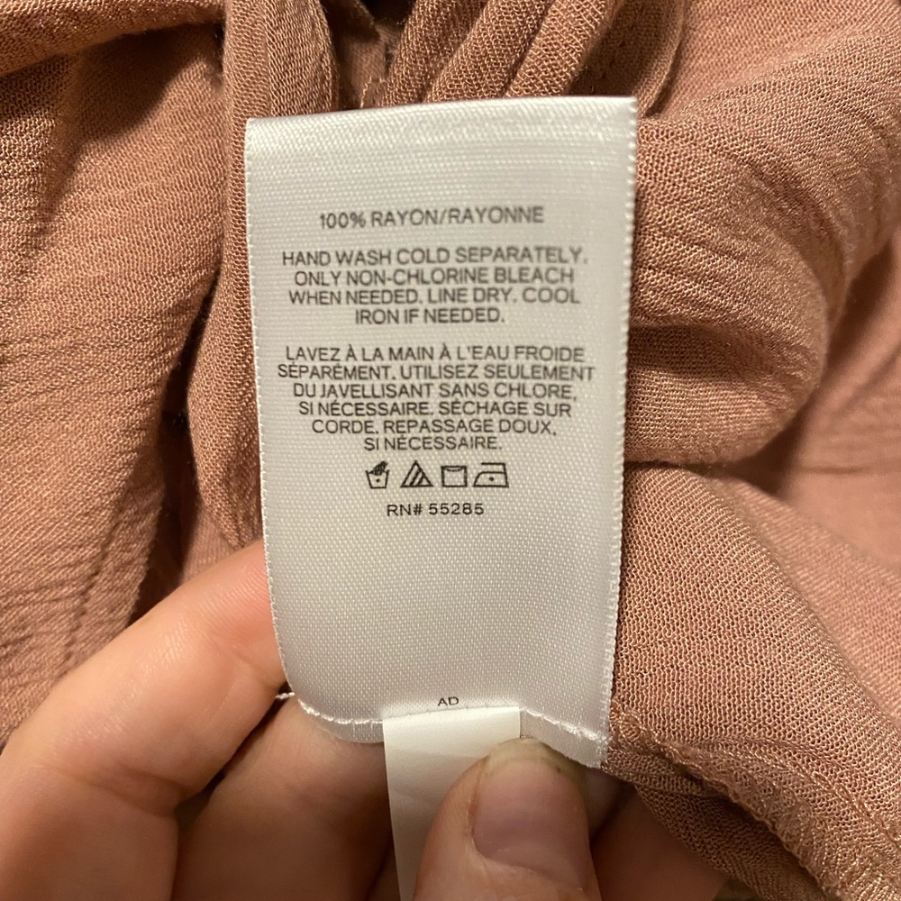 Express brand off the shoulder top. Size M. Dusty rose color. - Picture 4 of 6